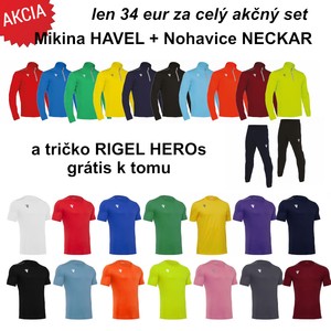 Mikina HAVEL + Nohavice NECKAR = ZDARMA Futbalový dres RIGEL HERO