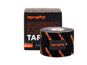 Spophy Kinesiology Tape Black, tejpovacia páska čierna, 5 cm x 5 m