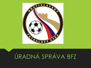 ÚRADNÁ SPRÁVA Č.47 ZO DŇA 08.06.2018