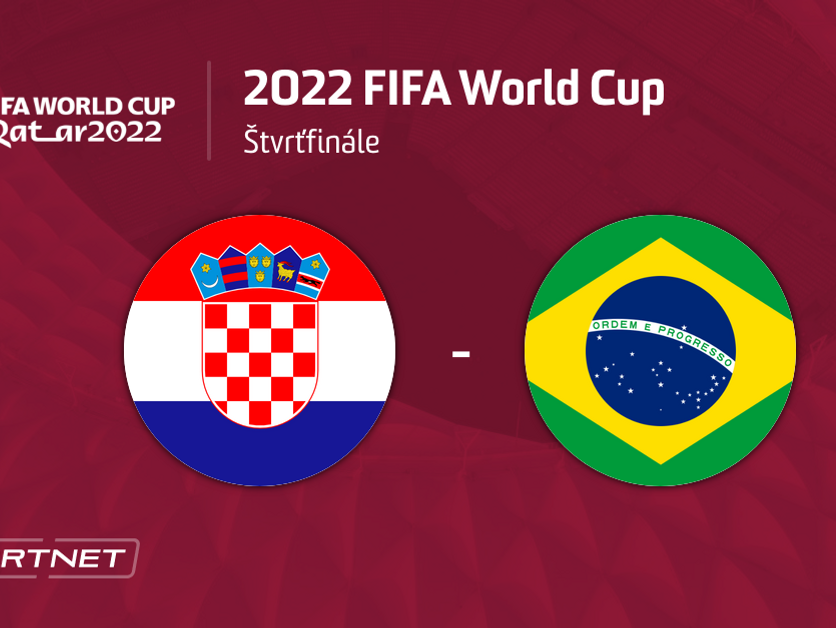 Chorvátsko - Brazília: ONLINE prenos zo zápasu na MS vo futbale 2022 dnes.