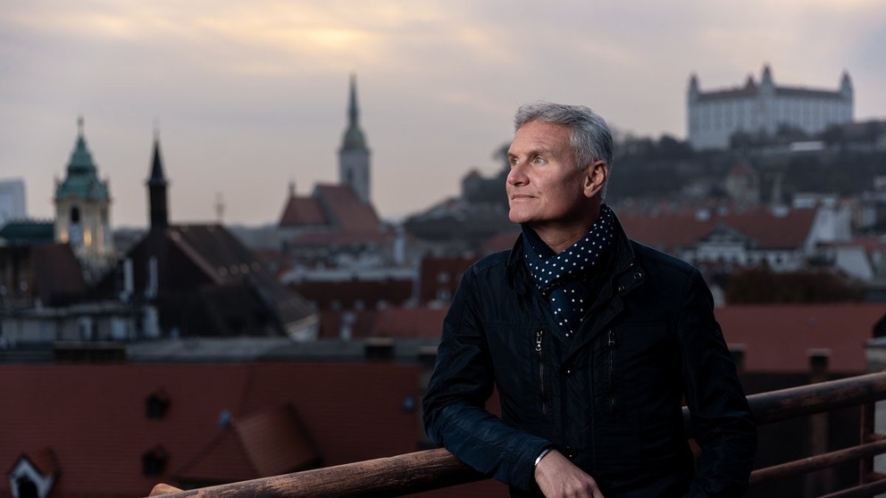 David Coulthard v Bratislave. 