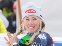 Americká lyžiarka Mikaela Shiffrinová.