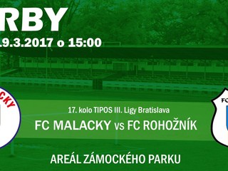 Pozvánka na derby FC Malacky - FC Rohožník