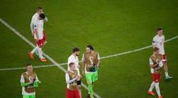 Futbalisti Poľska po vypadnutí na MS v Katare 2022. 