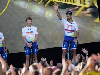 Peter Sagan počas prezentácie tímov pred začiatkom Tour de France. 