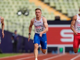 Slovenský šprintér Ján Volko počas ME v Mníchove 2022.