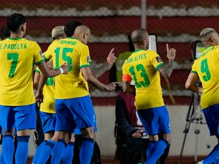 Futbalisti Brazílie.