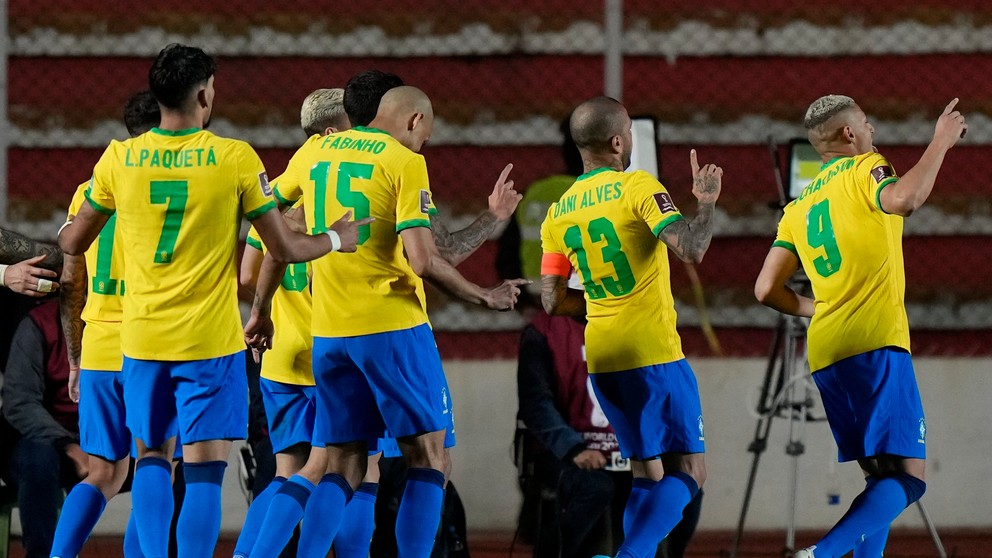 Futbalisti Brazílie.