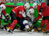 VIDEO: Pozrite si zostrih zápasu Švajčiarsko - USA na MS v hokeji 2022