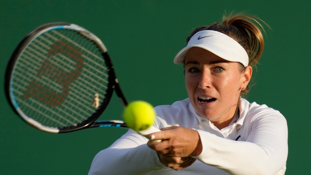 Kristína Kučová na Wimbledone 2022.