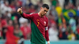 Cristiano Ronaldo v zápase Portugalsko - Švajčiarsko na MS vo futbale 2022.