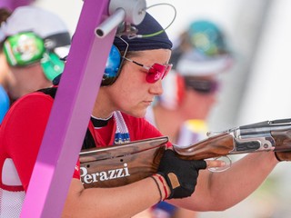 Slovenská reprezentantka v športovej streľbe Zuzana Rehák Štefečeková. 