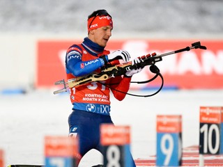Slovenský biatlonista Michal Šíma.