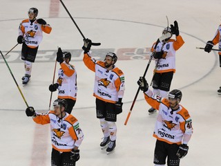 Hokejisti Dukla Ingema Michalovce.
