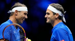 Rafael Nadal a Roger Federer.