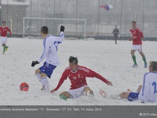 17-ka v neregulérnych podmienkach podľahla Maďarsku 0:3