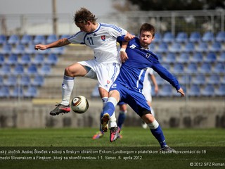 V druhom zápase reprezentačnej 18-ky s Fínskom sa zrodila remíza 1:1