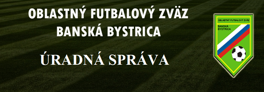 Úradná správa č. 34