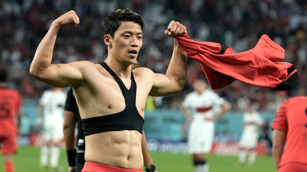 Radosť strelca víťazného kórejského gólu Hi-čchan Hwanga.