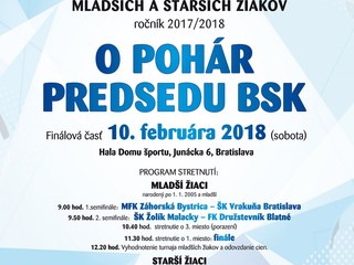 Pozvánka na finále ZHL st. a ml. žiakov o pohár predsedu BSK
