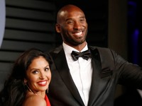 Kobe Bryant a manželka Vanessa Bryantová.