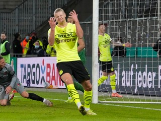 Nórsky futbalista Dortmundu Erling Haaland. 