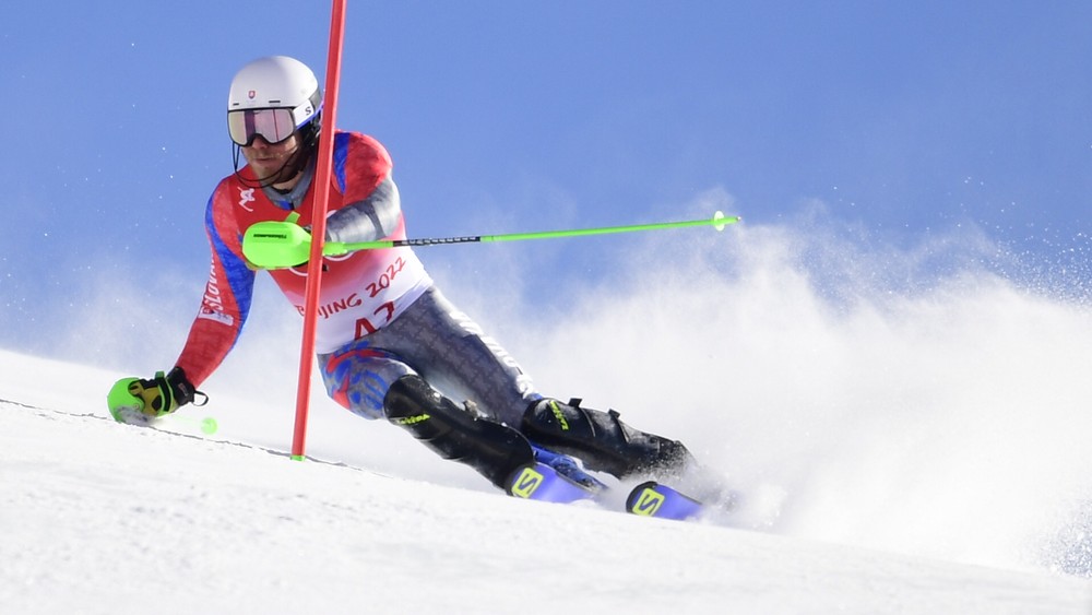 Adam Žampa and his brother Andreas went slalom today at the Beijing Olympics 2022