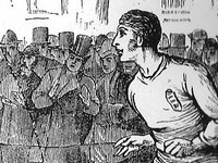 Prvý oficiálny medzištátny futbalový zápas Škótsko - Anglicko v roku 1872.