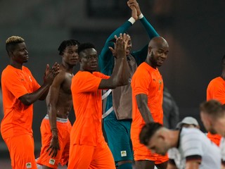 Futbalisti Pobrežia Slonoviny.