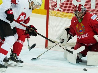 VIDEO: Pozrite si zostrih a góly zápasu Bielorusko - Švajčiarsko na MS v hokeji 2021