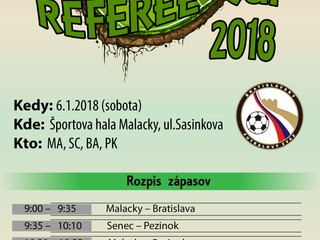 Pozvánka na turnaj rozhodcov REFEREE CUP 2018