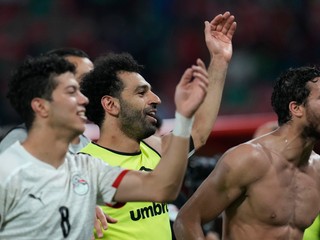 Radosť hráčov Egypta.