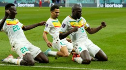 Radosť futbalistov Senegalu.