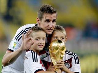 Miroslav Klose - historicky najlepší strelec MS vo futbale.