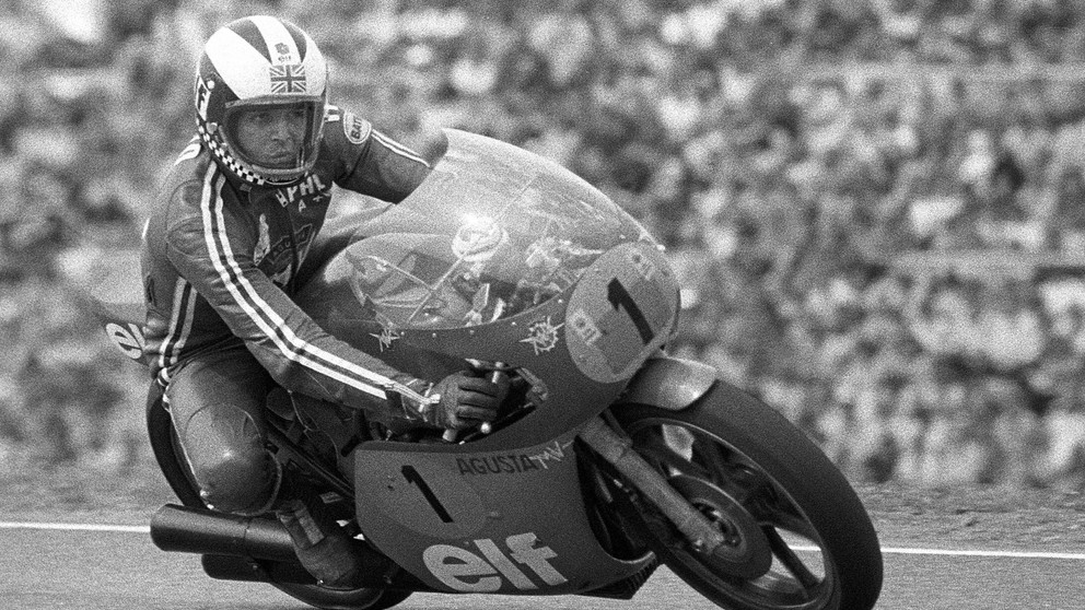 Legendárny motocyklový pretekár Phil Read.
