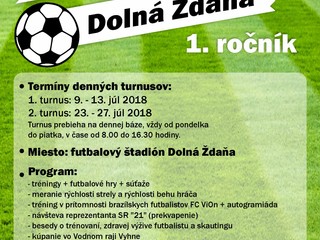 Pozvánka: Letné futbalové hry 2018 v Dolnej Ždani