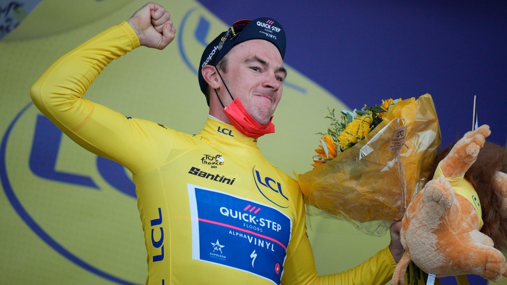 Líder Tour de France Yves Lampaert.