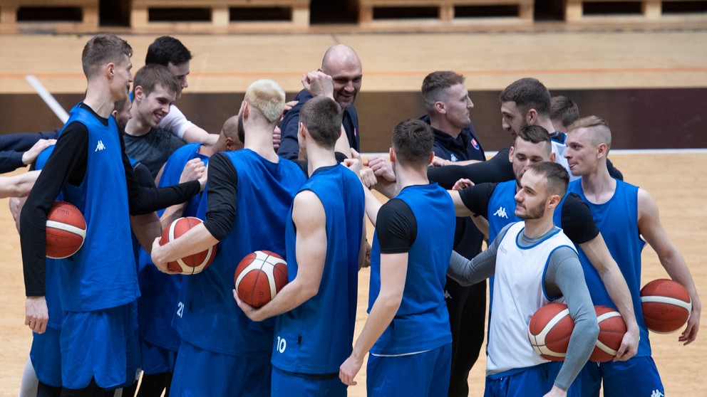 Slovenská basketbalová reprezentácia, ilustračná fotografia.