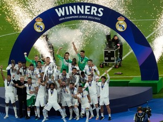 Real Madrid - víťaz Ligy majstrov 2021/2022.