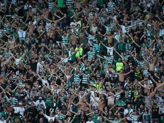 Fanúšikovia Sporting Lisabon.