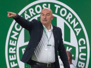 Tréner Ferencvárosu Budapešť Stanislav Čerčesov.