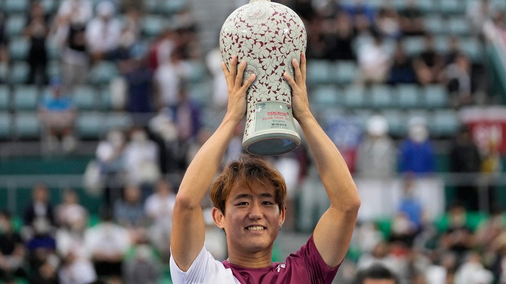 Japonský tenista Jošihito Nišioka vyhral turnaj v Soule. 