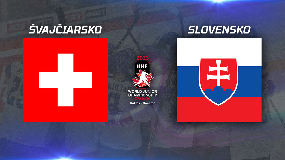 ONLINE Slovensko Švajčiarsko na MS v hokeji do 20 rokov 2023 (U20