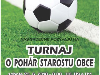 Mládežnícky turnaj o pohár starostu obce Kalinkovo - 23. 6. 2018 (sobota)