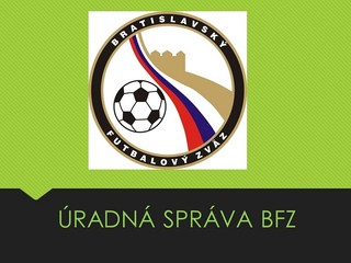 ÚRADNÁ SPRÁVA Č.46 ZO DŇA 31.05.2019