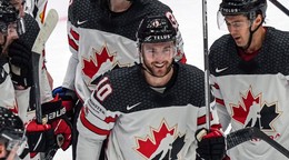 Radosť hokejistov Kanady.