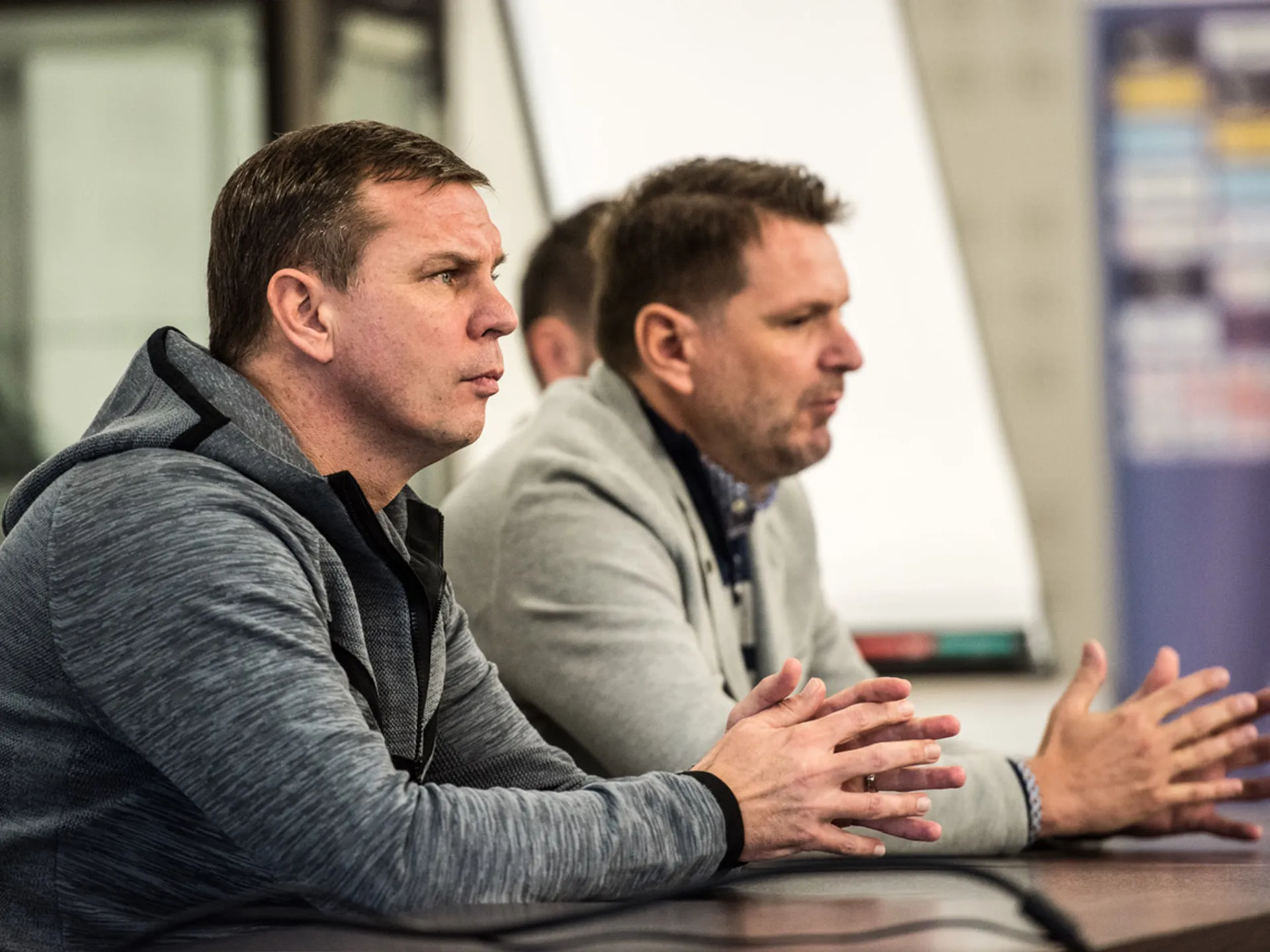 Jaroslav Kentoš počas prvej reprezentačnej akcie v úlohe hlavného trénera výberu do 21 rokov.