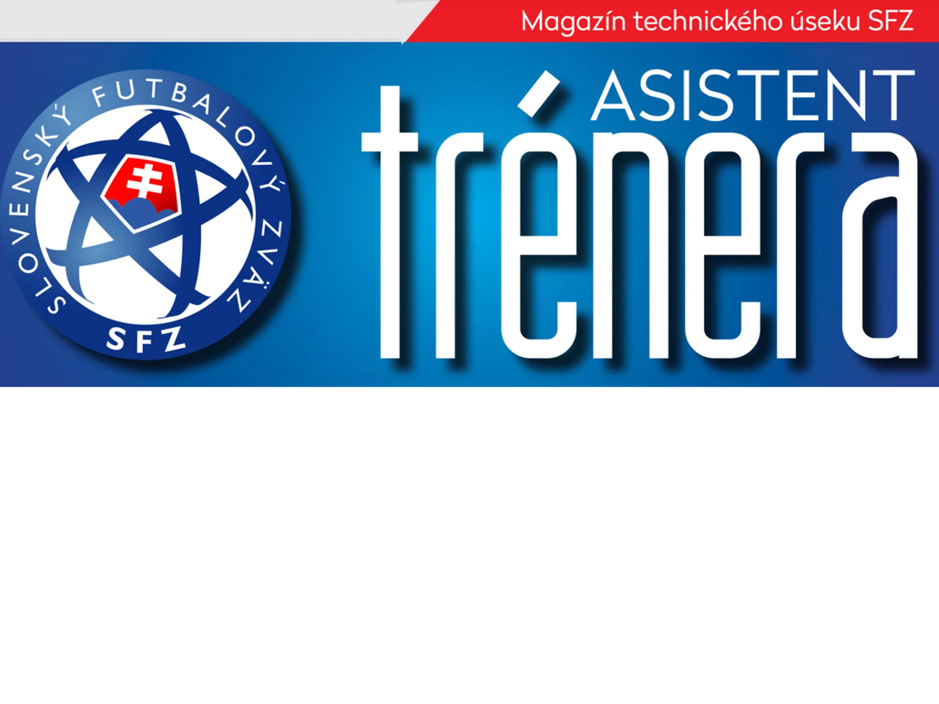 Magazín TU SFZ Asistent trénera