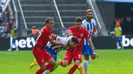 Zápas Hertha BSC Berlin - Eintracht Frankfurt.