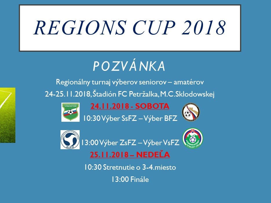 Víťazom Regions cup 2018 po penaltovom rozstrele výber ZsFZ